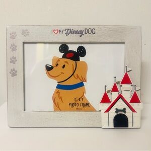 Disney Dog Frame with Red and Black Castle Accents  “ I ❤️ My Disney DOG”